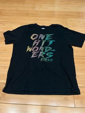 Mambo Australia %100 Cotton T Shirt Black One Hit Wonders Slim Fit XL